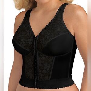 Exquisite Form 5107565 Front Close Lace
Longline Posture Bra Black Size 38C